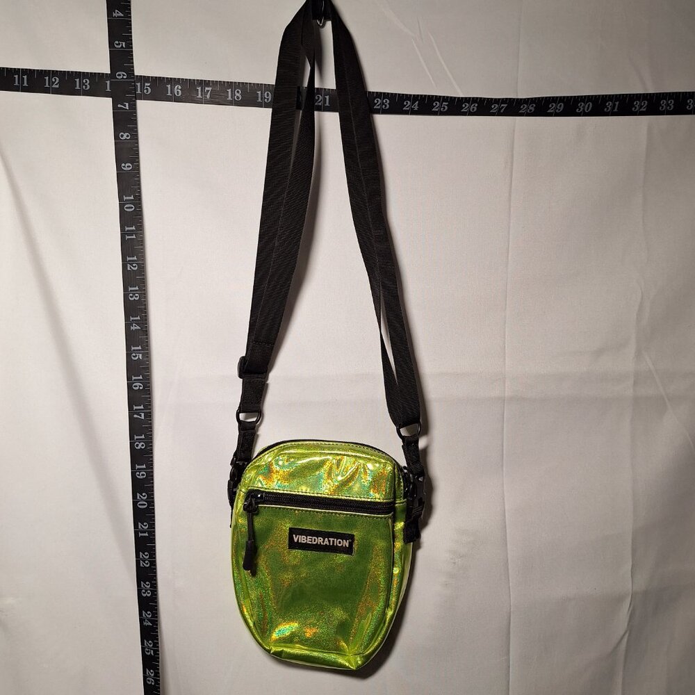 Vibedration Messenger/Crossbody Bag - yellow-green glitter - used - Picture 2 of 11